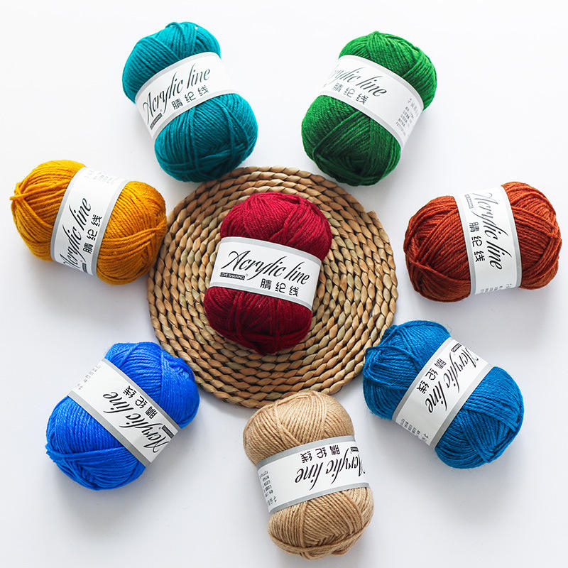 Factory direct sale good quality 50g ball wool yarn crochet