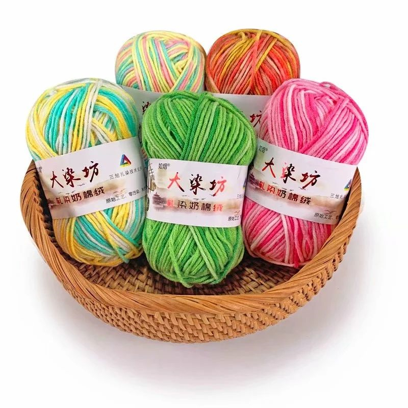 China Wholesale Wool Hand 100% polyester Knitting Yarn for K