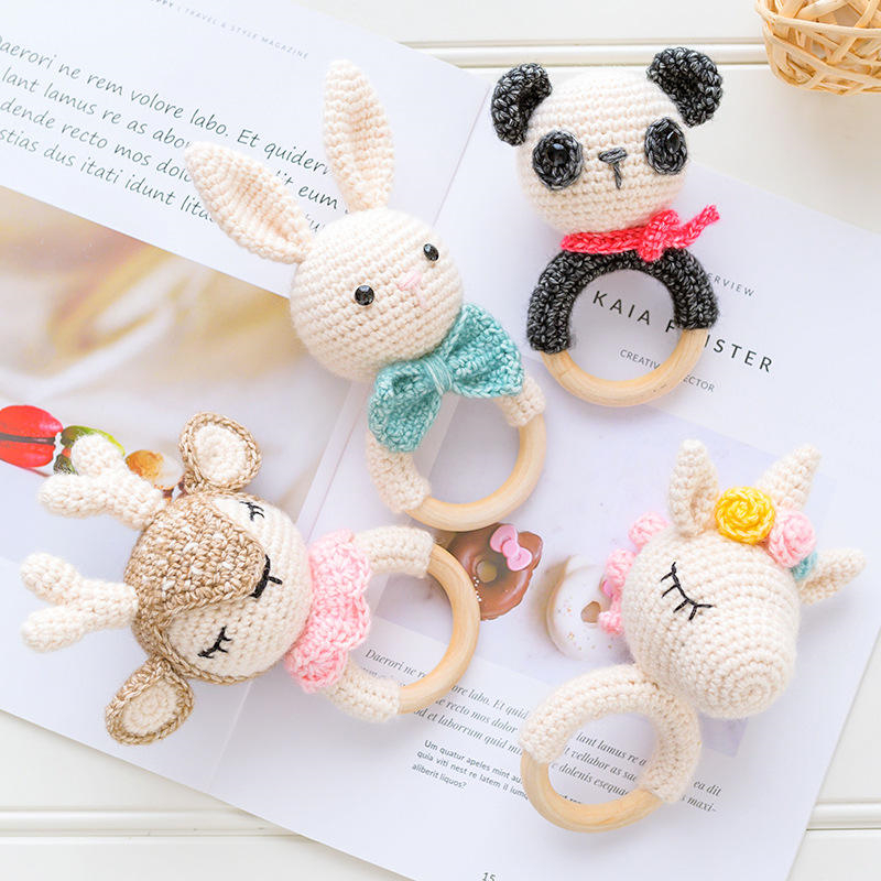 Superior Quality Baby rattles crochet diy material package h