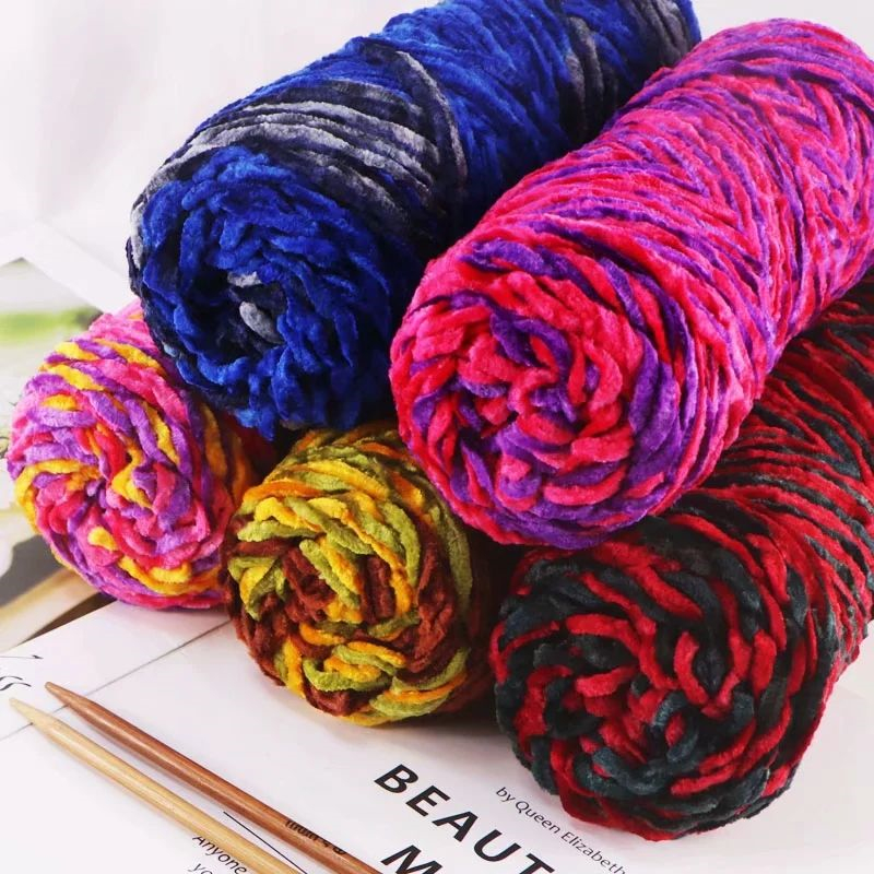 2021 hot sale hand knitting yarn for clothing blanket 200G h