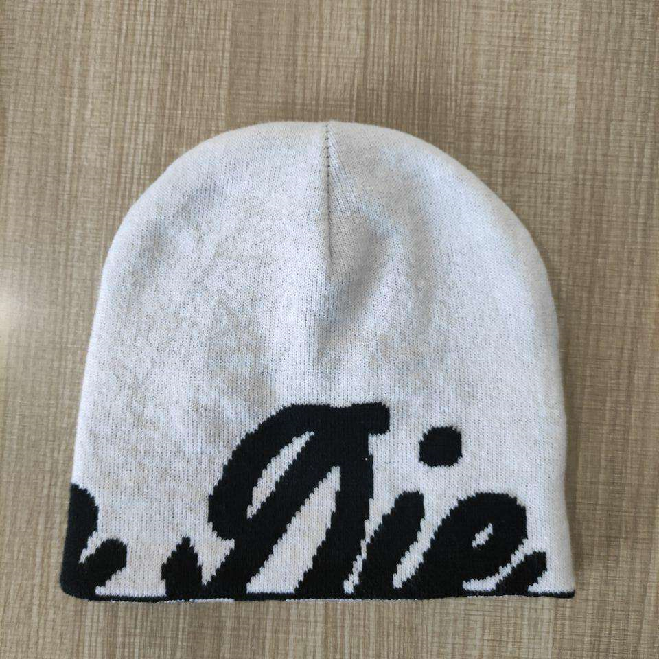 New Skull Cap Beanie Knitted Solid Beanie Jacquard Logo Men